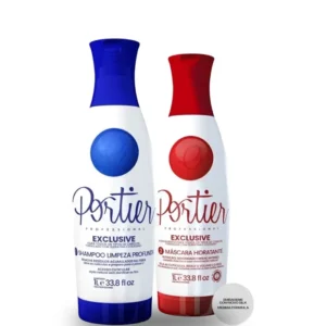 Portier Profissional Exclusive Fine Escova Progressiva 2 Kits (2x1000ml)