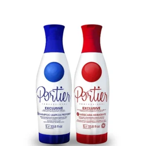 Portier Profissional Kit Exclusive Fine Escova Progressiva 2x1L