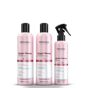 Prohall Miracle Therapy - Kit Terapia Orgânica de Alta Performance (3 Produtos)